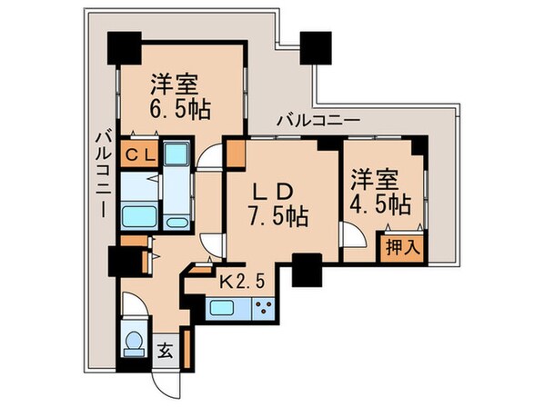 リバ－シティ２１　新川の物件間取画像